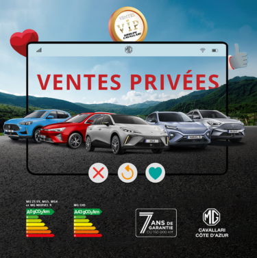 Les 7 et le 8 juin, ne manquez pas les Ventes Privées de vos brandstores MG Cavallari à Fréjus, Cannes et Nice !